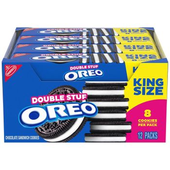 OREO Double Stuf Chocolate Sandwich Cookies, King Size, 12 Snack Packs (8 Cookies Per Pack) - Smart Agri GmbH - Germany