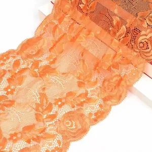 Manufacturer Supply French Lace Nylon Spandex 8cm Width Clothing Underwear Accessories - Ningbo Lemo Textile Co., Ltd. - China