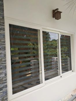 Rectangular White UPVC Windows Frame Color White Material UPVC Height 6 Feet Style Rectangular Design Customized Finish Color - The Art Of Glasso - India