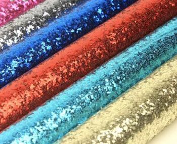 Environmental Protection Hexagonal Sequins Crystal Mirror Glitter Leather Microfiber Substrate Luggage Shoes Leather Furniture Decoration Leather - Dongguan Huida New Material Co., Ltd. - China