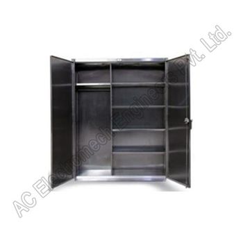 S.S. Garment Storage Cabinet Material S.s. Finish Fine Finish Durability Durable Space Efficiency - AC Electromech Engineers Pvt. Ltd. - India