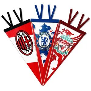 Custom Felt Banner Sports Club Felt Bunting Triangle Banner Origin China Shape Triangle Size Customized Logo Customized Model NO. FB-037 - Swil Limited - China