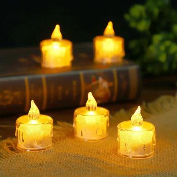 Creative 3D Real Flame LED Candle Smokeless Ambiance Tear Candle Night Lights Party Supplies - Market Union Co. Ltd. - China