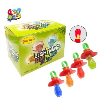 Glowing Diamond Ring Candy Colored Candy Fruit Flavored Lollipop Hard Candy Wholesale Sweets and Candy - CHAOZHOU QIAOXIANG FOOD TECHNOLOGY CO., LTD - China