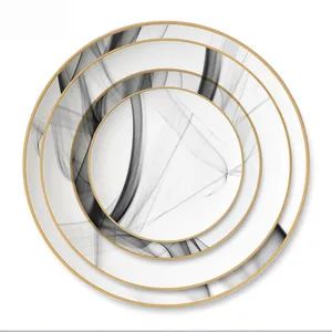 New Style Bone China Dinner Plate Set for Wedding Origin China Trademark No Style Modern Model NO. CD037 Feature Stocked - Danyang Liou Kitchenware Co., Ltd. - China