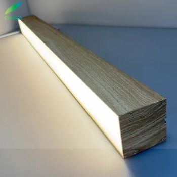 Wood LED Linear Modern LED Pendant Light Fixtures Ceiling Hanging Lights for Kitchen Island Dining Room - Shenzhen Enrich Lighting Co., Ltd. - China