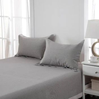 3-Piece Wash Hemp Spring Summer Bedding Set Bedding Cover Bed Sheet Pillowcase-Sheet - Taian Jinfeihong Weaving Co., Ltd. - China