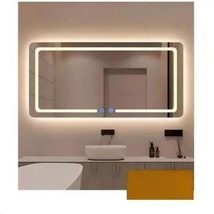 LED Round Rectangular Square Mirror 60-100cm 400K Fogless Waterproof Metal Frame Silver 1Y CE IP44 - Qingdao Forward Glass Industry Co., Ltd. - China