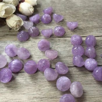 Natural Amethyst Aventurine Carved Lotus Root Beads Gemstone for DIY - Beach Gem & Jewelry Co., Ltd. - China
