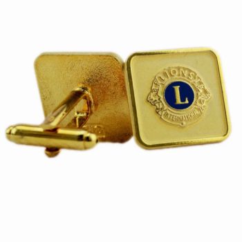 Personalized Cuff Links Tie Clips Supplier Custom Logo Metal Gold Lion Club Cuff Links and Tie Clip Men's Suit Shirt Cufflinks for Men with Box - YC Craft (Zhongshan) Limited - China
