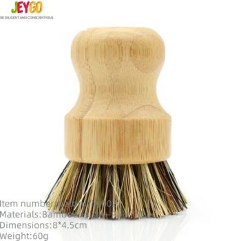 Bamboo Round Dish Brush / Natural Kitchen Cleaning Brush - Taixing JEYGO Import Export Co., Ltd. - China