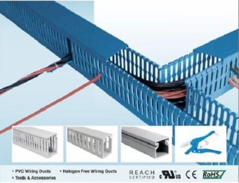 Pvc Wiring Ducts Channels Size All Sizes Tray Type Slotted Mounting Wall/Desk Brand Trinity Touch Usage/Application - Shaivism Innovative Technologies - India