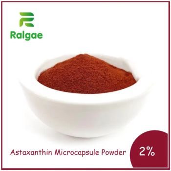 Encapsulated Astaxanthin Powder Water Soluble Cws Color Red Origin China Resource Natural Trademark Ralage Funtion Antioxidant - Qingdao Algaenutra Biotech Co., Ltd. - China