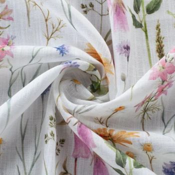 Floral Curtain Vintage Garden Plants Herbs Flowers Botanical Classic Design Illustration Fabric Bathroom Shower Curtain - NINGBO JHF TEXTILE CO., LTD. - China