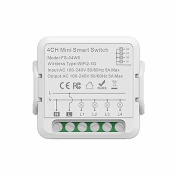 vmaxtel 4 Gang WiFi Smart Light Switch Hidden DIY Module Okos Smart APP Remote Control - Dolphin Automation & Technology - India