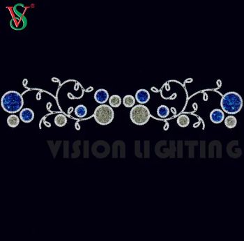 Outdoor Christmas Festival Decoration 2D Street Pole Frame Motif Light - Zhongshan Vision Lighting Company - China