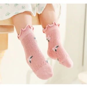 Summer Baby Kids Cotton Ankle Socks - Thin Mesh Cotton Athletic Socks for Boys Girls - Shanghai Jolly Industrial Co., Ltd. - China