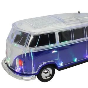 Bus Shape Portable Bocinas LED Colorful Lights Wireless Speaker Crystal Car Speaker - Bluesky Enterprises Co., Ltd. - China