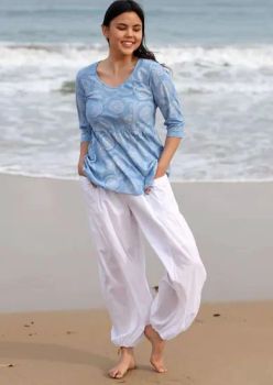 Womens Casual Linen Beach Pants - Guangzhou Raise Garment Co., Ltd. - China