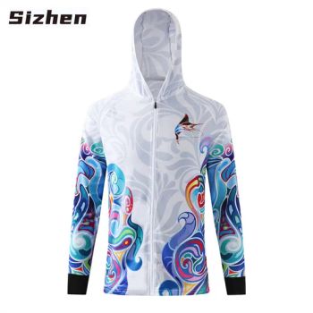 Breathable Printed Fishing Clothes Custom Fishing Wear with Hoodie Quick Dry Upf 50 Long Sleeve Fishing Jerseys with Hood - Shanghai Sizhen Trading Co., Ltd - China