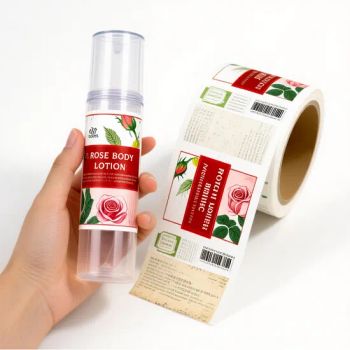 Custom Cosmetic Brand Business Logo Label Design Glossy Vinyl Sticker Printing Packaging Labels for Skincare Products - HENG LI Label Printing Co., Ltd. - China