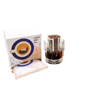 Ground Coffee Drip Bag Pour Over Slow Paper Filters Ready to Brew Premium Coffee Box of 10 Packs - VIET COFFEE COMPANY LIMITED - Vietnam