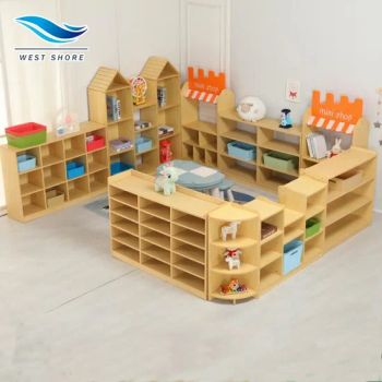 Childcare Center Set Used Kid Wood School Montessori Nursery Preschool Daycare Supplies Kindergarten Furniture - Dalian West Shore Wood Co., Ltd. - China