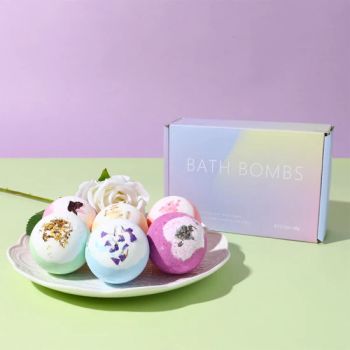 Customize Logo Children's Dried Flower Bubble Bath Salt Ball Dried Flower Ball Bath Gift Box - Guangzhou Tinsun Biotechnology Company Limited - China