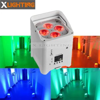 Disco Lights Stage 4X18W RGBWA UV 6in1 LED PAR Light Battery Wireless for Wedding - Guangzhou X Lighting Co., Limited - China