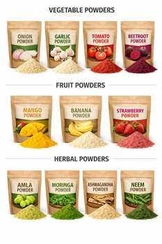 Dehydrated Vegetable and fruits powder Shelf Life Excellent Freshness Level Dried Color Retention Maximum Flavor Retention Maximum - Abhy global Exim - India
