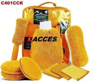 9PCS Car Wash Cleaning Tools Kit Car Detailing Set with Wash Mitt Sponge Multi Purpose Towels Tire Brush Duster Wax Applicator Complete Interior Car Care Kit - NINGBO CONFIDENCE CAR ACCESSORY LTD. - China