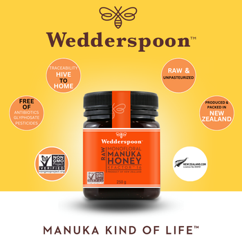 Wedderspoon Manuka Honey KFactor 16 - Natural Health Wholesale - United Kingdom