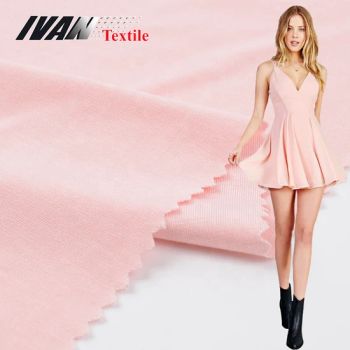 Knit Tr Stretch Polyester Rayon Material Jersey Spandex Fabrics for Dress - Shaoxing Ivan Textile & Garment Co., Ltd. - China