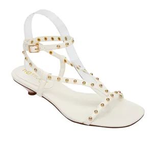 Women's Low Heel Open Toe Studs Strap Sandals Slingback Dress Shoes - Guangzhou Junlilai Shoes Co., Ltd - China