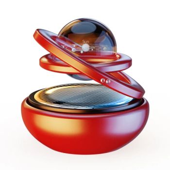 Car solar aromatherapy new car solar double ring suspended solid perfume creative car crystal ornaments - Guangzhou Racingter Technology Limited - China