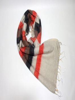 Yak Wool Scarf – Mix Color, 100% Yak Wool (Code: DK 24) Grade A Place of Origin Nepal Warmth Level Exceptional Texture Soft And Breathable - Diamond Knitland - Nepal