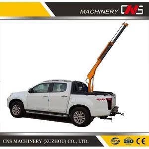 High Quality 1 Ton Hydraulic Pick up Truck Side Telescopic Boom Pickup Crane with Derricking Jibs Remote Control - CNS Machinery (Xuzhou) Co., Ltd. - China