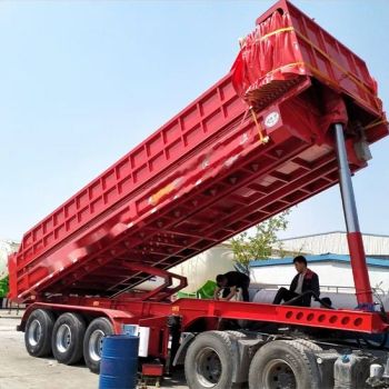Reasonable Price Hydraulic Small End Dump Trailers Farm Use Full Type Rear Tipper Truck Trailer for Sale - Shandong Luen Auto Co., Ltd. - China