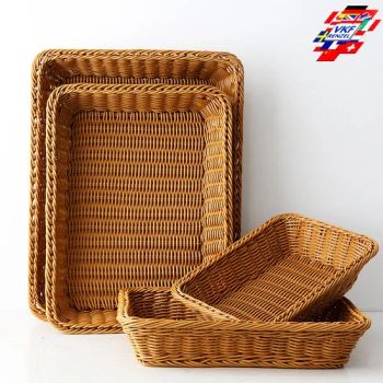 Bread Basket Light Brown 350*250*70mm Environmentally Conscious and Product Presentation Loose and Unpacked Vegetables and Fruit Retail Equipment - Wuxi Vkf Display International Trading Co., Ltd. - China