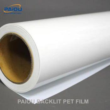 Eco-Solvent Front Print Backlit Pet Film Advertising Digital Printing Poster Materials Waterproof Matte Backlit Pet Film - SHIJIAZHUANG PAIOU MESH CO., LTD - China