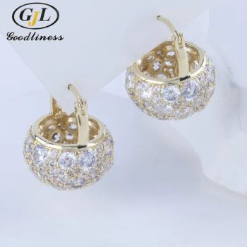 S925 Silver Sterling Women Fashion Jewelry Earrings MOQ 20PCS Age Youth Shape Round Color Silver Trademark GJL Gender - GOODLINESS JEWELLERY CO., LIMITED - China