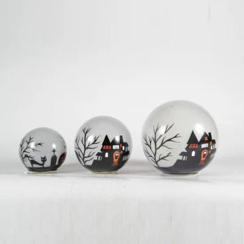 Hand Panting LED Light Ornaments Balls for Halloween Gift Decoration - Golden Ace Industrial Co., Ltd. - China