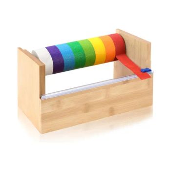 Bamboo Masking Tape Dispenser & Holder Style Wood Trademark Ebei Model NO. EB-A0170 HS Code 4421909090 Color Natural - Xiamen Ebei Import & Export Co., Ltd. - China