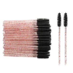 Silicone Mascara Eyelash Spoolies Brushes Lash Applicator Disposable Mascara Wand Eyelash Brush - NINGBO AOVEA IMPORT & EXPORT CO., LTD. - China