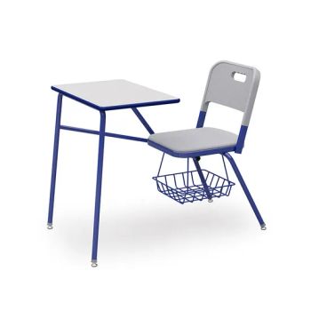 Guyana Modern Steel Plastic Desks and Chairs Set Non-Liftable Single Desks and Chairs School Furniture - Henan Youte School Furniture Co., Ltd - China