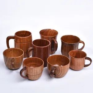 Japanese Style Solid Wood Cups/Wooden Tea Cups/Bamboo/Wood Mugs/Wooden Coffee Cups/Wooden Cups/Wooden High Footed Cups/Creative Tea Bamboo - Shuifu Huiyang Agricultural Technology Co., Ltd. - China