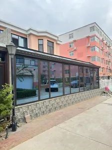 Byy-0920 Sunroom Cheap Price Green Foldable Retractable Sun Room Aluminum Outdoor Patio Enclose Sun Room Prefabricated House - Shandong Baiyiyuan Doors and Windows Co., Ltd. - China