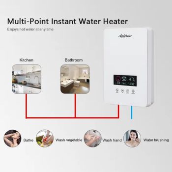 Earth Leakage Protection. 220V Tankless Geyser Bath Shower Instant Electric Hot Water Heaters - Zhongshan Chongde Electric Co., Ltd. - China