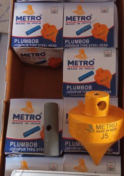 Mild Steel Metro Plumb Bobs, For Construction, Packaging Type: Box - Nainaram Laxmanaji Lohar - India