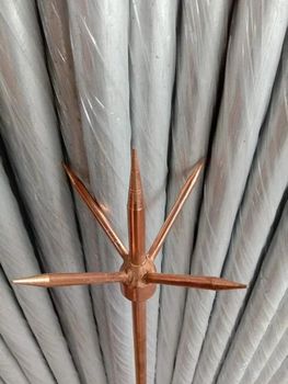 Copper Lightning Arrester Material Copper Function Lightning Protection Country of Origin Made in India Radius 28m to 107m Level 1 To Level - Pinaksh Infra Project Management Private Limited - India
